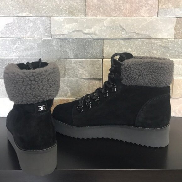 Sam Edelman Franc Hiking Boot Faux Shearling - Picture 7 of 9